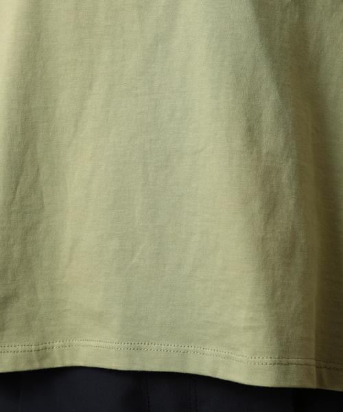 coen（コーエン）の「フリルボートネックカットソー（Tシャツ/カットソー・レディース・オリーブ/ホワイト・FREE）」の8枚目の写真