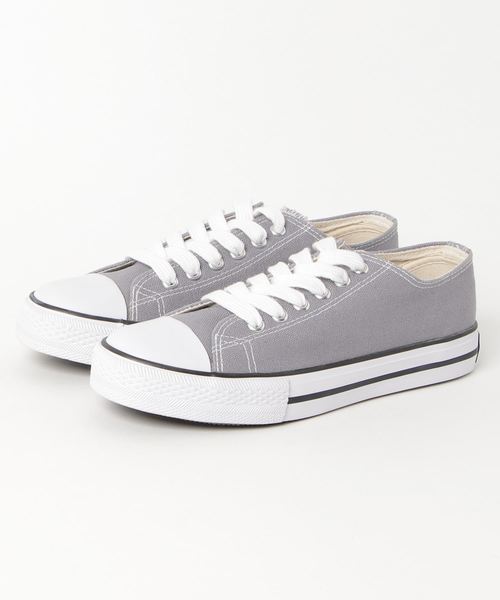 KOBE LETTUCE（コウベレタス）の「ローカットキャンバススニーカー/レディース/シューズ/靴/神戸レタス[I1330]（スニーカー・レディース・レッド/ネイビー/アイボリー/ブラック/ホワイト/ベージュ/グレー・M/S/L/LL/XS/3L）」の6枚目の写真