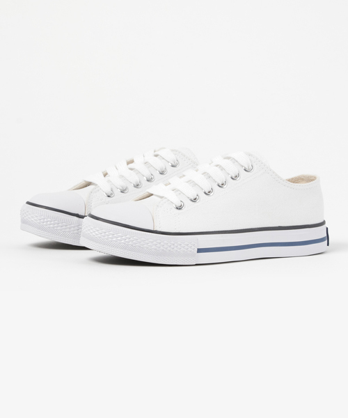 KOBE LETTUCE（コウベレタス）の「ローカットキャンバススニーカー/レディース/シューズ/靴/神戸レタス[I1330]（スニーカー・レディース・レッド/ネイビー/アイボリー/ブラック/ホワイト/ベージュ/グレー・M/S/L/LL/XS/3L）」の3枚目の写真