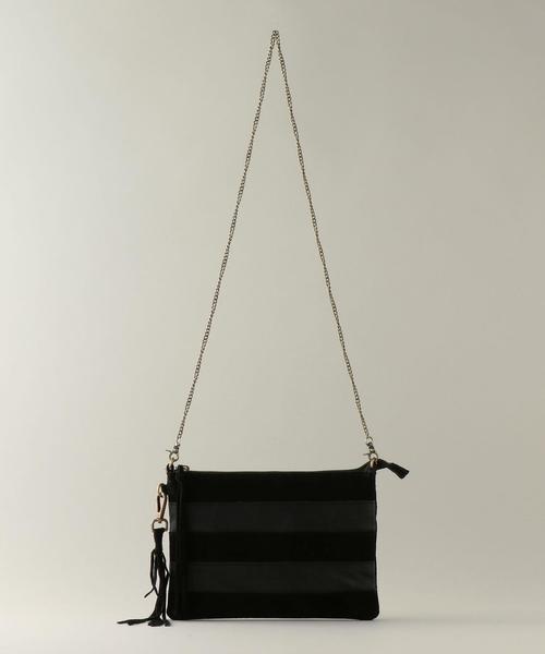 UNITED ARROWS（ユナイテッドアローズ）の「SFL スクウェア ポシェット ◆（ショルダーバッグ・レディース・ブラック/ブラウン・FREE）」の2枚目の写真