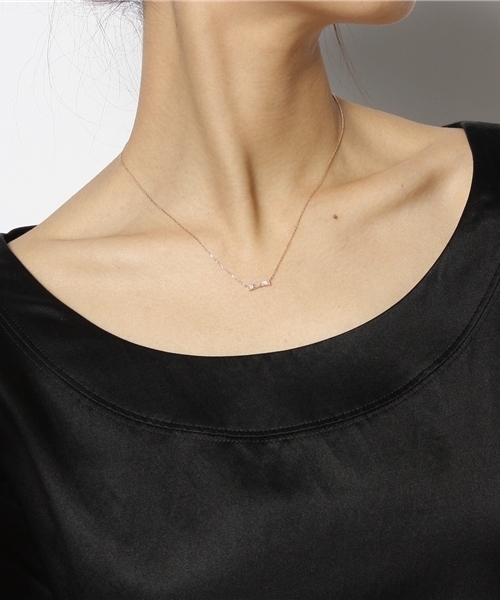 NOJESS（ノジェス）の「K10ネックレス（B511416/30114116316）（ネックレス・レディース・ピンクゴールド・FREE）」の4枚目の写真
