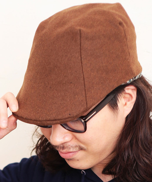 無地 チェックのリバーシブルモナコハンチング ハンチング ベレー帽 14 イチヨンプラス のファッション通販 Zozotown