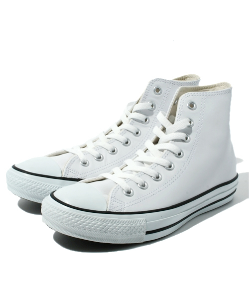 CONVERSE（コンバース）の「LEA ALL STAR HI/LEA オールスター HI（スニーカー・メンズ・ホワイト/ブラック/ブラック×ブラック・3/4/4.5/5/5.5/6/6.5/7/7.5/8/8.5/9/9.5/10.5/11.5/3.5）」の2枚目の写真
