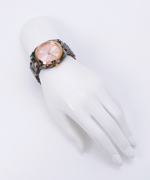 NIXON TIME TELLER ACETATE ホワイトグラニット/ゴールド NIXON ニクソン腕時計 THE TIME TELLER ACETATE WHITE GRANITE