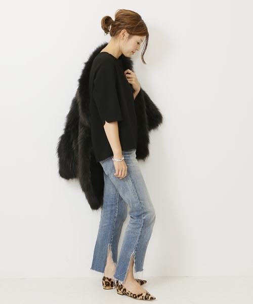 Deuxieme Classe（ドゥーズィエムクラス）の「Side Slit Denim◆（デニムパンツ・レディース・ブルー・34/36/38）」の5枚目の写真