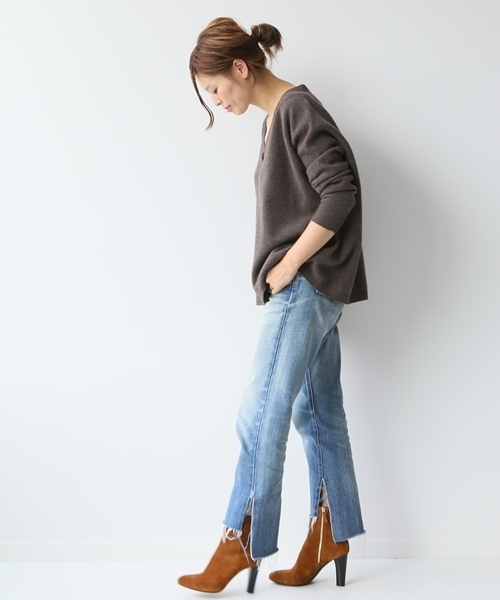Deuxieme Classe（ドゥーズィエムクラス）の「Side Slit Denim◆（デニムパンツ・レディース・ブルー・34/36/38）」の8枚目の写真