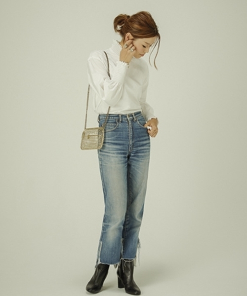 Deuxieme Classe（ドゥーズィエムクラス）の「Side Slit Denim◆（デニムパンツ・レディース・ブルー・34/36/38）」の16枚目の写真