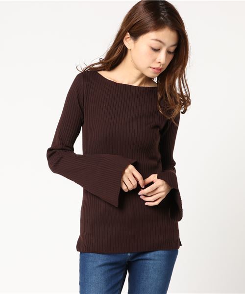 plage(プラージュ)の「WOOL RIB ミドル丈プルオーバー◆(ニット/セーター・レディース・ホワイト/ブラック/ブラウン/その他4・FREE)」の13枚目の写真