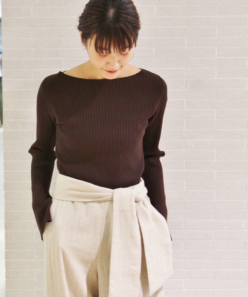 plage(プラージュ)の「WOOL RIB ミドル丈プルオーバー◆(ニット/セーター・レディース・ホワイト/ブラック/ブラウン/その他4・FREE)」の22枚目の写真