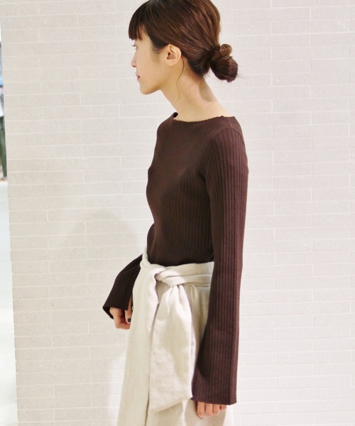 plage(プラージュ)の「WOOL RIB ミドル丈プルオーバー◆(ニット/セーター・レディース・ホワイト/ブラック/ブラウン/その他4・FREE)」の21枚目の写真