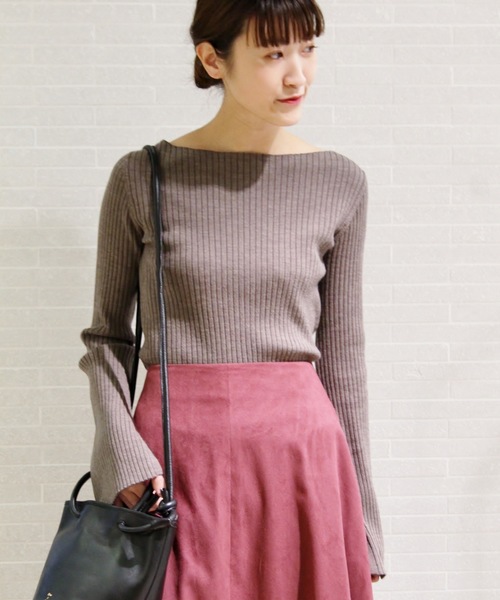 plage(プラージュ)の「WOOL RIB ミドル丈プルオーバー◆(ニット/セーター・レディース・ホワイト/ブラック/ブラウン/その他4・FREE)」の18枚目の写真