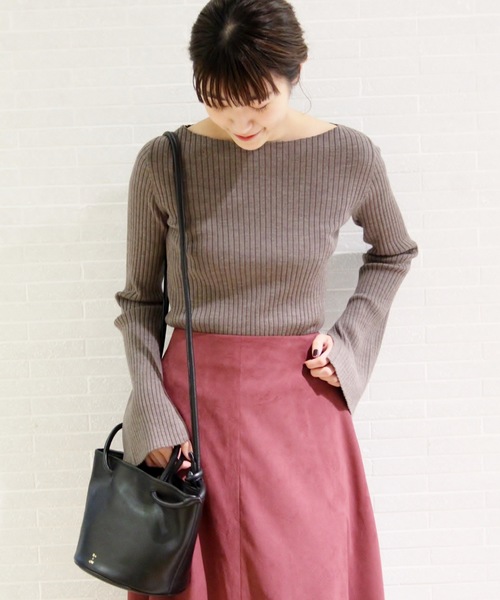 plage(プラージュ)の「WOOL RIB ミドル丈プルオーバー◆(ニット/セーター・レディース・ホワイト/ブラック/ブラウン/その他4・FREE)」の16枚目の写真