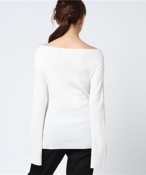 plage(プラージュ)の「WOOL RIB ミドル丈プルオーバー◆(ニット/セーター・レディース・ホワイト/ブラック/ブラウン/その他4・FREE)」の6枚目の写真