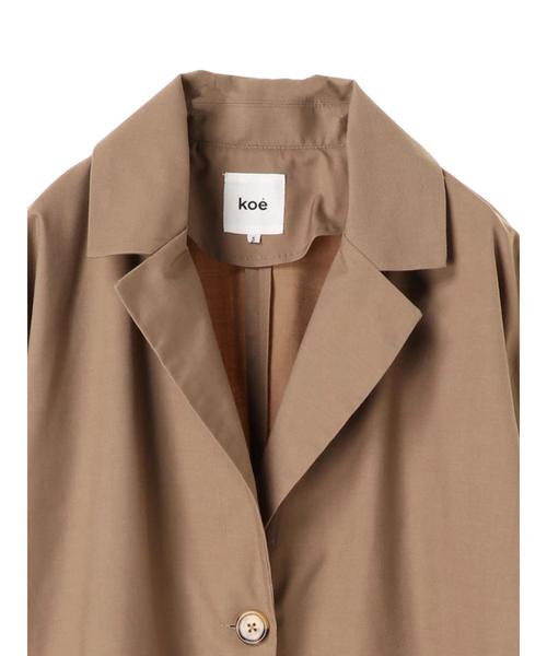koe（コエ）の「シングルチェスターコート（ダウンジャケット/コート・レディース・ベージュ/ネイビー・M/L/S）」の12枚目の写真