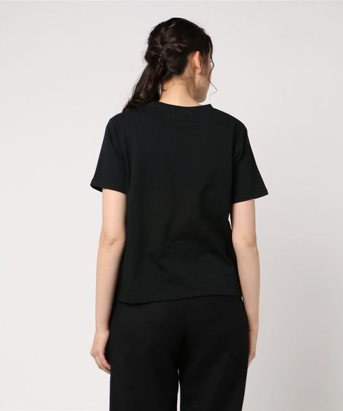 ottilie(オティーリエ)の「カレッジプリントTシャツ(Tシャツ/カットソー・レディース・オフホワイト/ブラック/ブラウン/ネイビー・FREE)」の5枚目の写真