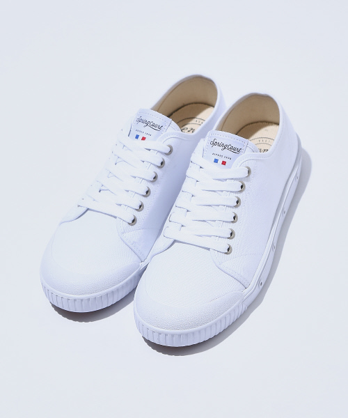 Spring Court(スプリングコート)の「【Spring Court】G2 CANVASスニーカー(スニーカー・メンズ・ホワイト/ネイビー・41/43/42)」の2枚目の写真