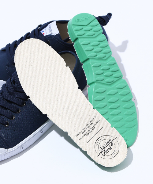 Spring Court(スプリングコート)の「【Spring Court】G2 CANVASスニーカー(スニーカー・メンズ・ホワイト/ネイビー・41/43/42)」の9枚目の写真