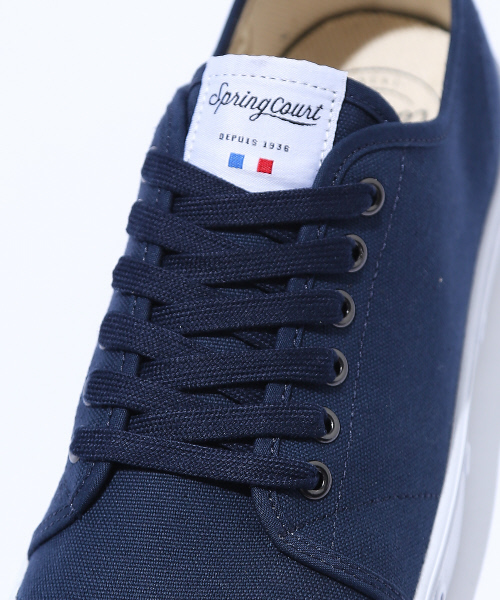 Spring Court(スプリングコート)の「【Spring Court】G2 CANVASスニーカー(スニーカー・メンズ・ホワイト/ネイビー・41/43/42)」の11枚目の写真