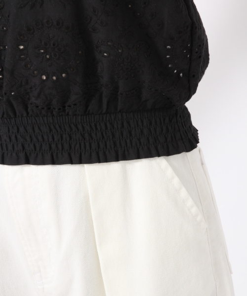 LOWRYS FARM（ローリーズファーム）の「カットワークキャミ　793075（シャツ/ブラウス・レディース・オフホワイト/イエロー/ブラック・LARGE/MEDIUM）」の16枚目の写真