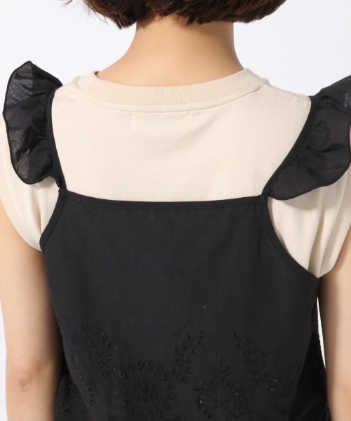 LOWRYS FARM（ローリーズファーム）の「カットワークキャミ　793075（シャツ/ブラウス・レディース・オフホワイト/イエロー/ブラック・LARGE/MEDIUM）」の17枚目の写真