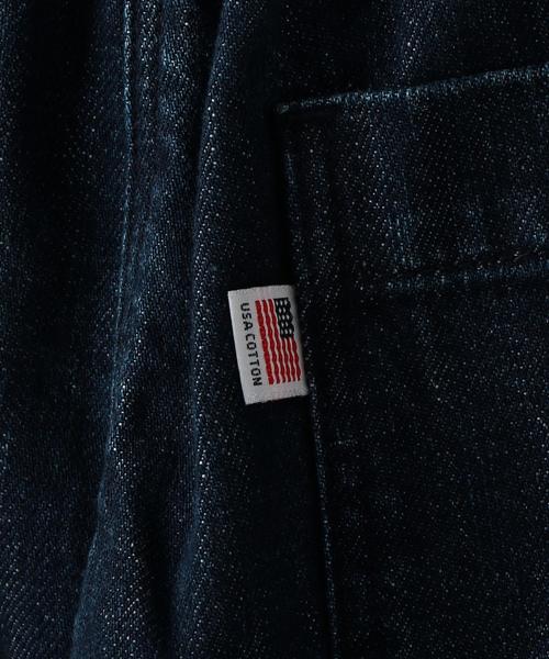 coen(コーエン)の「USAデニム切り替えセミワイドデニムパンツ(デニムパンツ・レディース・ブラック/ネイビー・MEDIUM/SMALL/LARGE)」の6枚目の写真