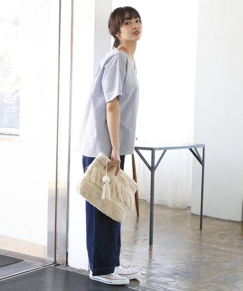 coen(コーエン)の「USAデニム切り替えセミワイドデニムパンツ(デニムパンツ・レディース・ブラック/ネイビー・MEDIUM/SMALL/LARGE)」の21枚目の写真