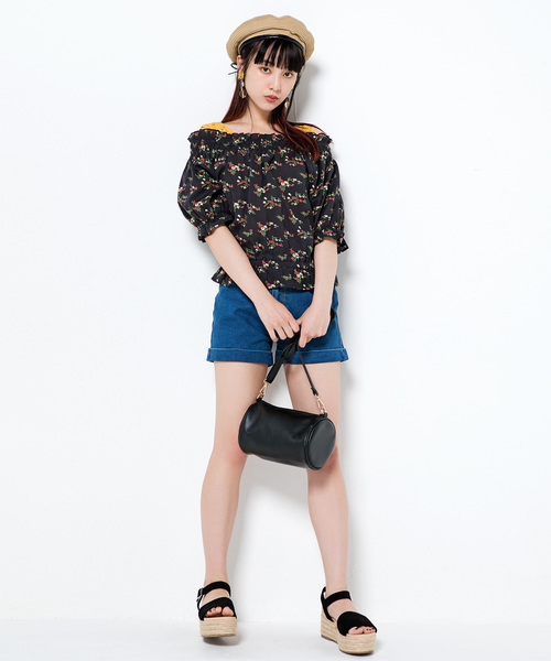 WEGO（ウィゴー）の「WEGO/デイリーハイウエストショーツ（デニムパンツ・レディース・ダークインディゴブルー/インディゴブルー/ライトインディゴブルー・SMALL/MEDIUM/LARGE）」の20枚目の写真