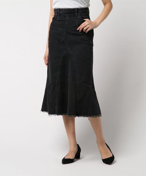 新鮮なmoussy デニム スカート 人気のファッショントレンド