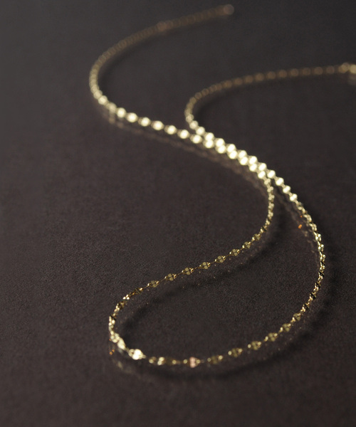 anq.（アンク）の「「anq.」K10・ペタルチェーンネックレス