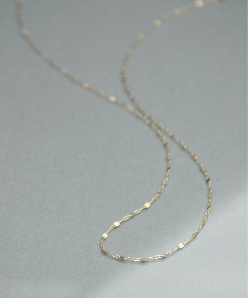 anq.（アンク）の「「anq.」K10・ペタルチェーンネックレス