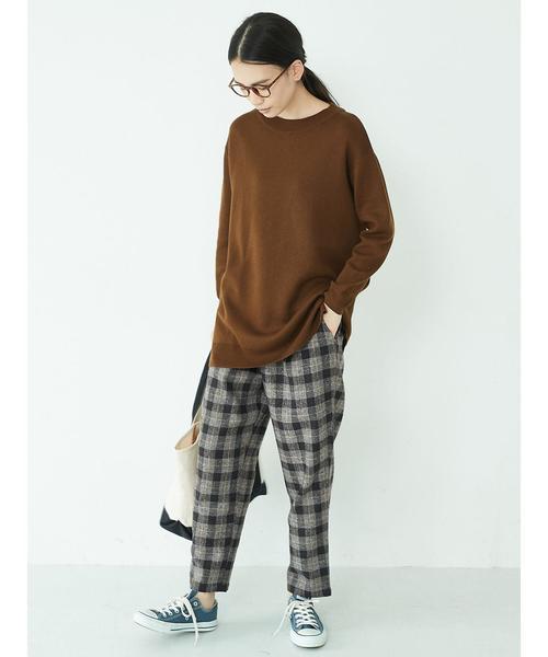 AMERICAN HOLIC(アメリカンホリック)の「・起毛テーパードパンツ(その他パンツ・レディース・ブラック/その他8/チェック/ベージュ/ブラウン系その他4/ブラック系その他3・M/L)」の13枚目の写真