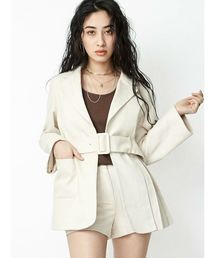 EVRIS | プリーツドッキングテーラードジャケット(テーラードジャケット)