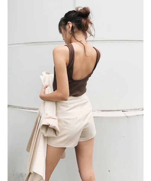 EVRIS（エヴリス）の「プリーツドッキングテーラードジャケット（テーラードジャケット・レディース・オレンジ/ホワイト/ブラック・FREE）」の12枚目の写真