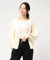 one way | モヘアタッチACケーブルカーデ(カーディガン/ボレロ)