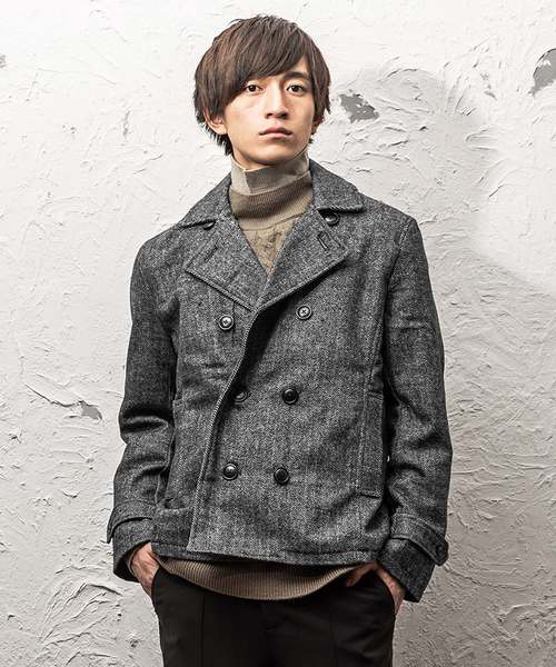 MinoriTY（マイノリティ）の「ジャケット/メルトンPコート（ダウンジャケット/コート・メンズ・キャメル/ネイビー/その他/ブラック/ワイン/その他1/グレー/チャコール/ブラウン・L/LL/M/S）」の9枚目の写真