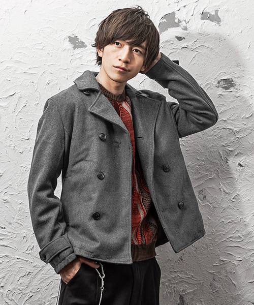 MinoriTY（マイノリティ）の「ジャケット/メルトンPコート（ダウンジャケット/コート・メンズ・キャメル/ネイビー/その他/ブラック/ワイン/その他1/グレー/チャコール/ブラウン・L/LL/M/S）」の2枚目の写真