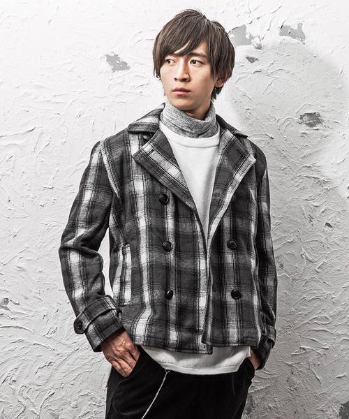 MinoriTY（マイノリティ）の「ジャケット/メルトンPコート（ダウンジャケット/コート・メンズ・キャメル/ネイビー/その他/ブラック/ワイン/その他1/グレー/チャコール/ブラウン・L/LL/M/S）」の8枚目の写真