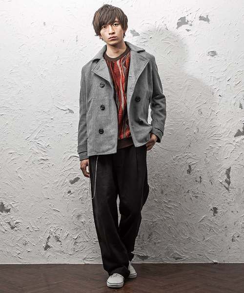 MinoriTY（マイノリティ）の「ジャケット/メルトンPコート（ダウンジャケット/コート・メンズ・キャメル/ネイビー/その他/ブラック/ワイン/その他1/グレー/チャコール/ブラウン・L/LL/M/S）」の16枚目の写真