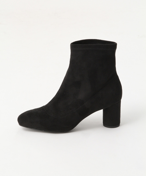 A part by(アパートバイ)の「スクエアトウストレッチブーツ 825122(ブーツ・レディース・アイボリー/ブラック・MEDIUM/LARGE)」の5枚目の写真