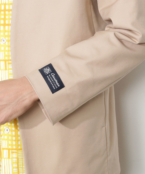 ADAM ET ROPE'(アダムエロペ)の「CARREMAN ルームジャケット(ノーカラージャケット・メンズ・ブラック/ベージュ/ブラウン系その他/ブルー系その他・S/M/L)」の11枚目の写真