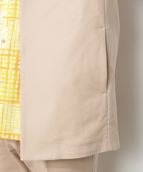 ADAM ET ROPE'(アダムエロペ)の「CARREMAN ルームジャケット(ノーカラージャケット・メンズ・ブラック/ベージュ/ブラウン系その他/ブルー系その他・S/M/L)」の13枚目の写真