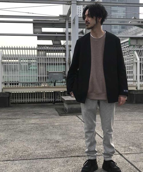 ADAM ET ROPE'(アダムエロペ)の「CARREMAN ルームジャケット(ノーカラージャケット・メンズ・ブラック/ベージュ/ブラウン系その他/ブルー系その他・S/M/L)」の18枚目の写真