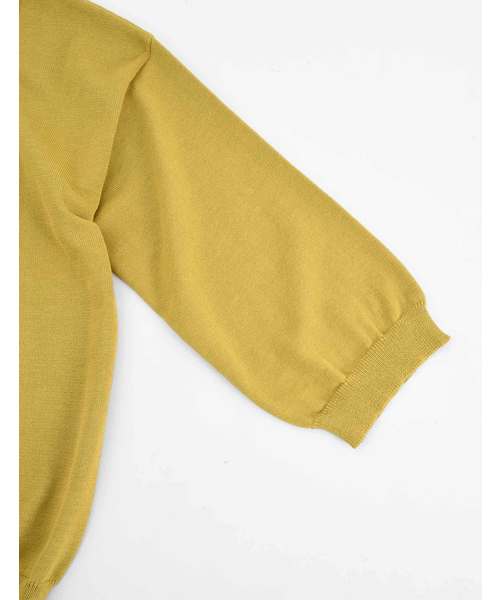 POU DOU DOU（プードゥドゥ）の「UVカット 下前立て配色クルーネックカーディガン（カーディガン/ボレロ・レディース・グレー/イエロー/グリーン/ブラック・3）」の12枚目の写真