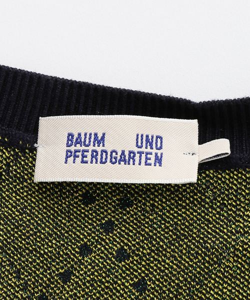 BAUM UND PFERDGARTEN（バウムウンドヘルガーデン）の「【BAUM UND PFERDGARTEN】Lurex Jaquard（カーディガン/ボレロ・レディース・グリーン・SMALL）」の10枚目の写真