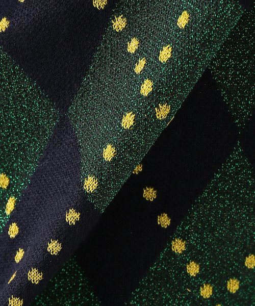 BAUM UND PFERDGARTEN（バウムウンドヘルガーデン）の「【BAUM UND PFERDGARTEN】Lurex Jaquard（カーディガン/ボレロ・レディース・グリーン・SMALL）」の12枚目の写真