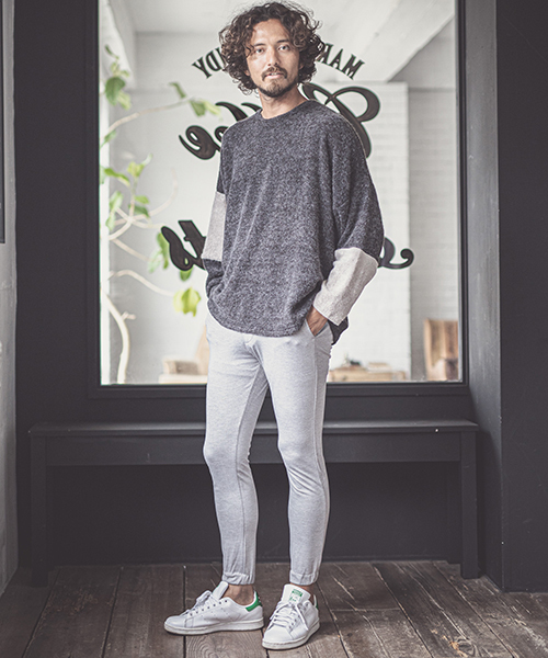 CAMBIO(カンビオ)の「mp7205-Smooth Ponti Jogger Pants ジョガーパンツ(その他パンツ・メンズ・ブラック/杢グレー/ネイビー/チャコール・L/M/S)」の5枚目の写真