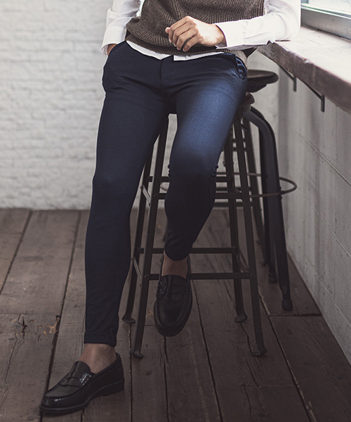 CAMBIO(カンビオ)の「mp7205-Smooth Ponti Jogger Pants ジョガーパンツ(その他パンツ・メンズ・ブラック/杢グレー/ネイビー/チャコール・L/M/S)」の8枚目の写真