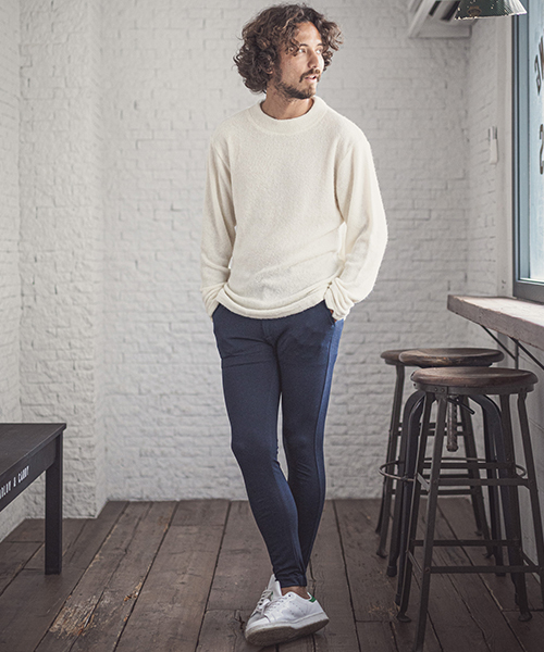 CAMBIO(カンビオ)の「mp7205-Smooth Ponti Jogger Pants ジョガーパンツ(その他パンツ・メンズ・ブラック/杢グレー/ネイビー/チャコール・L/M/S)」の9枚目の写真