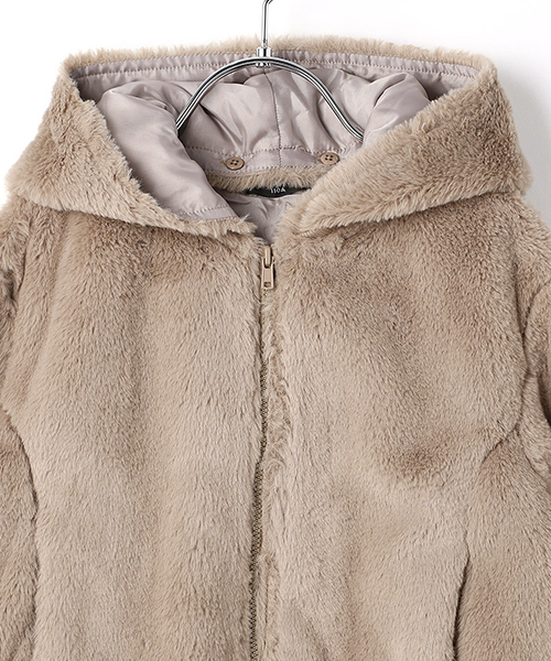 COMME CA ISM(コムサイズム)の「フェイクファー ブルゾン(ブルゾン・キッズ・ベージュ/キャメル・140/150/110cm/100cm/120cm/130cm)」の5枚目の写真