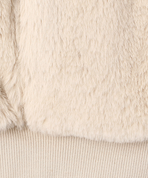 COMME CA ISM(コムサイズム)の「フェイクファー ブルゾン(ブルゾン・キッズ・ベージュ/キャメル・140/150/110cm/100cm/120cm/130cm)」の10枚目の写真